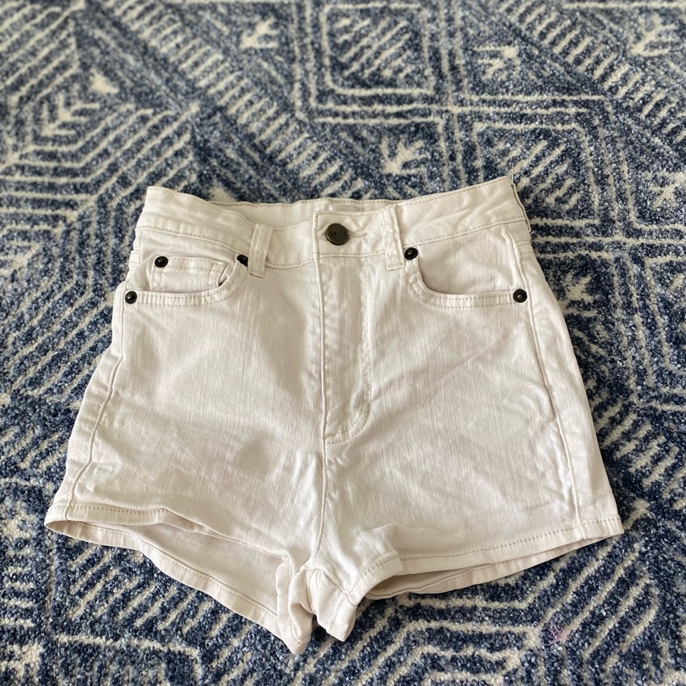 Cream size 24 Jean shorts